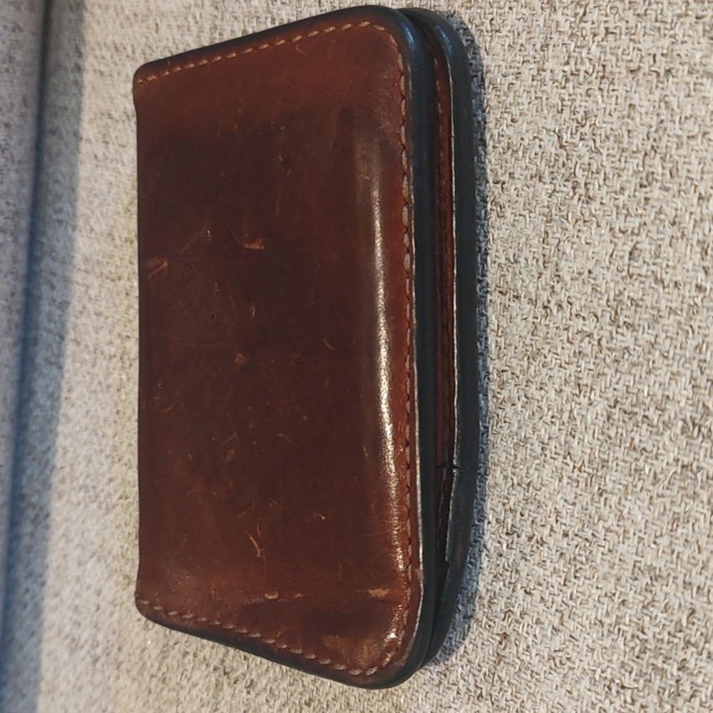 Dark Brown Everyday Bifold Wallet - Clayton and Crume Used Initials On Front* - Picture 4 of 8